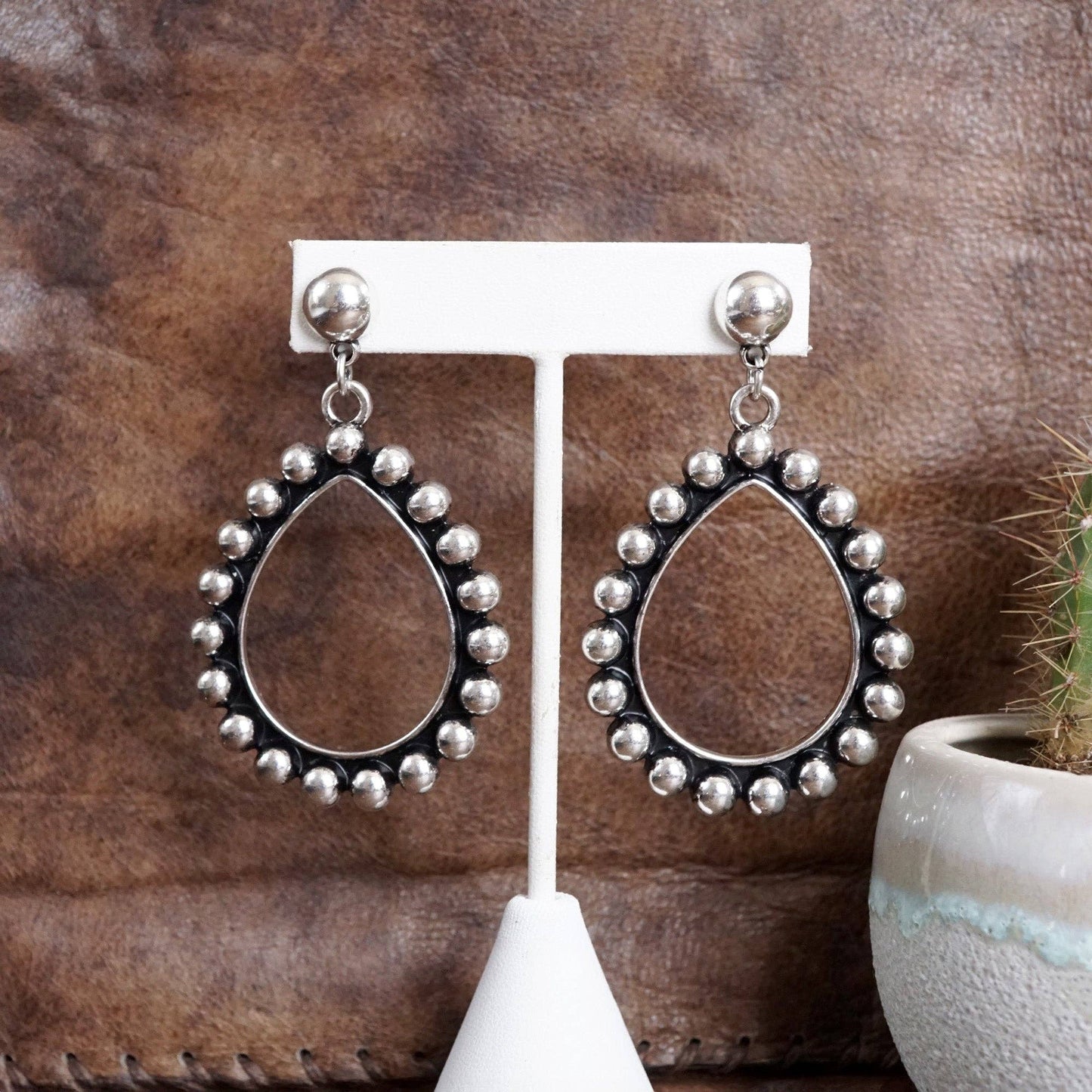 Teardrop Bubble Dangle Earrings