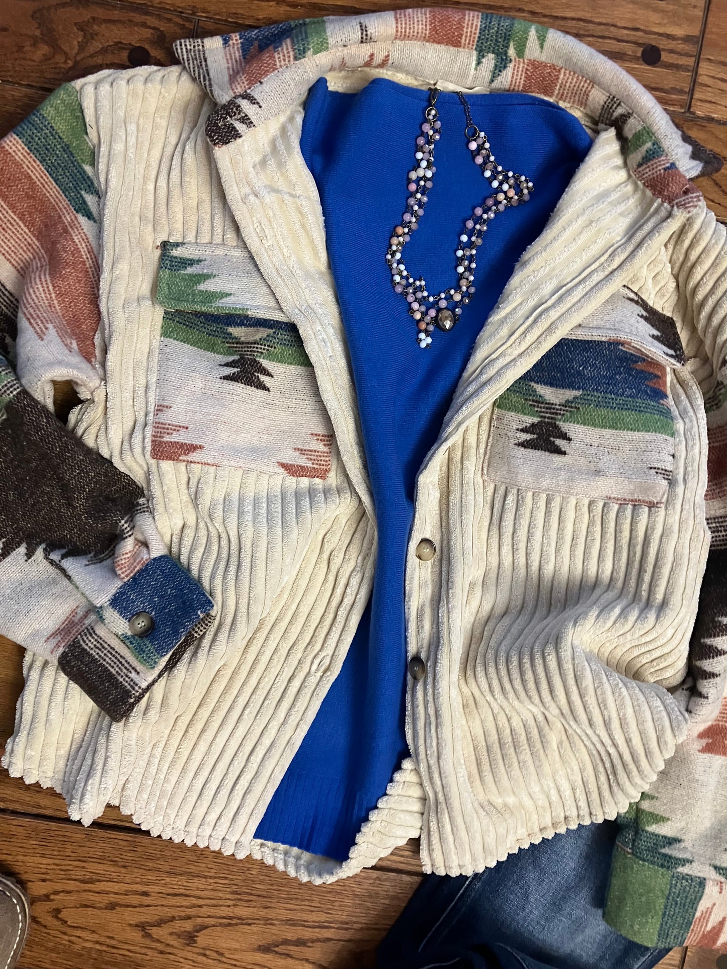 Aztec Oatmeal Shacket