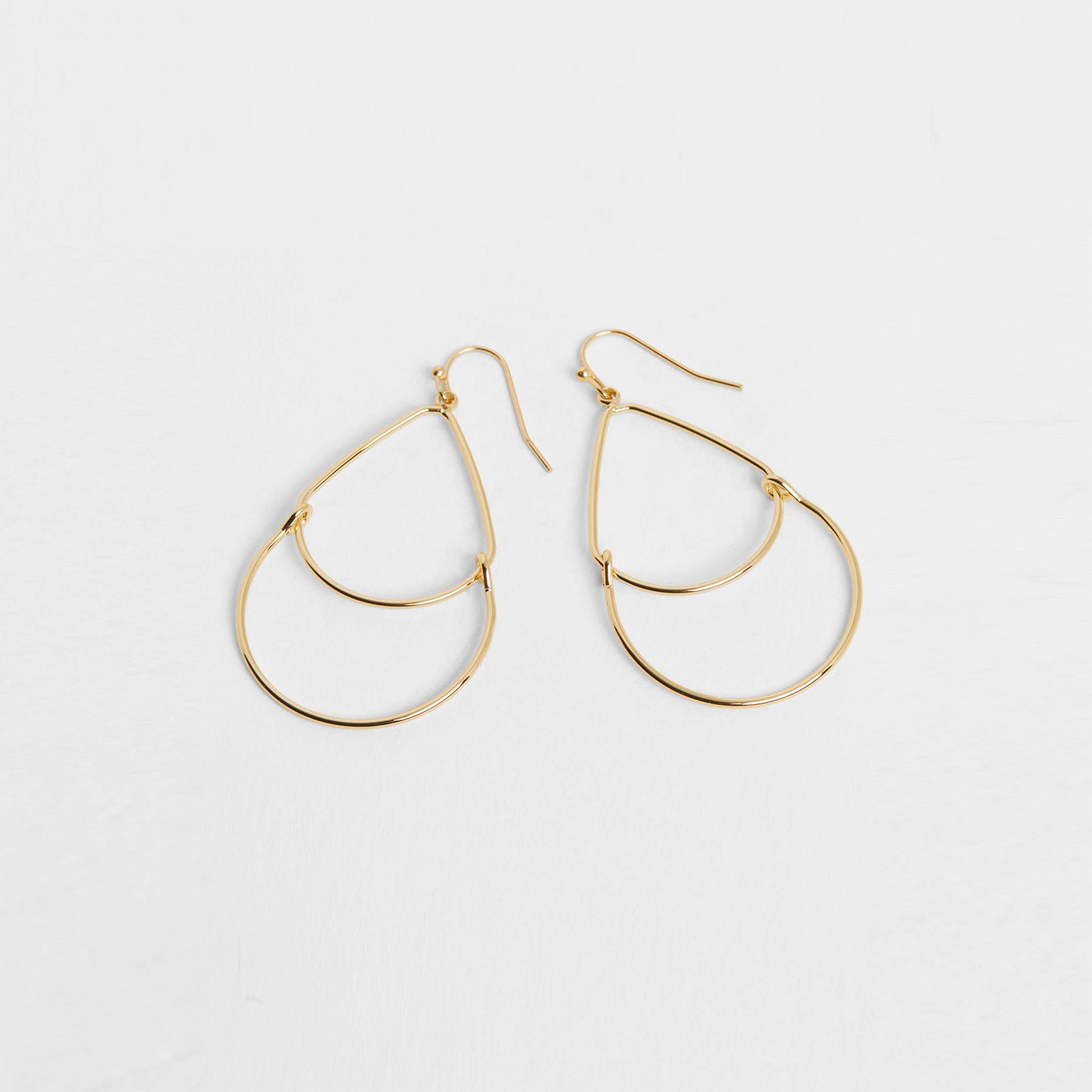 Double Teardrop Dangle Earring