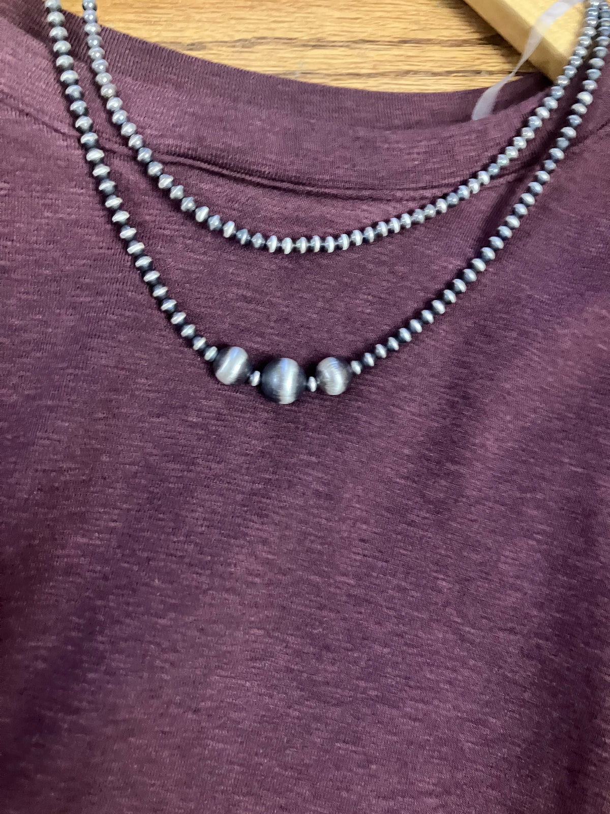 Eggplant Puff Balloon Sleeve Slub Top