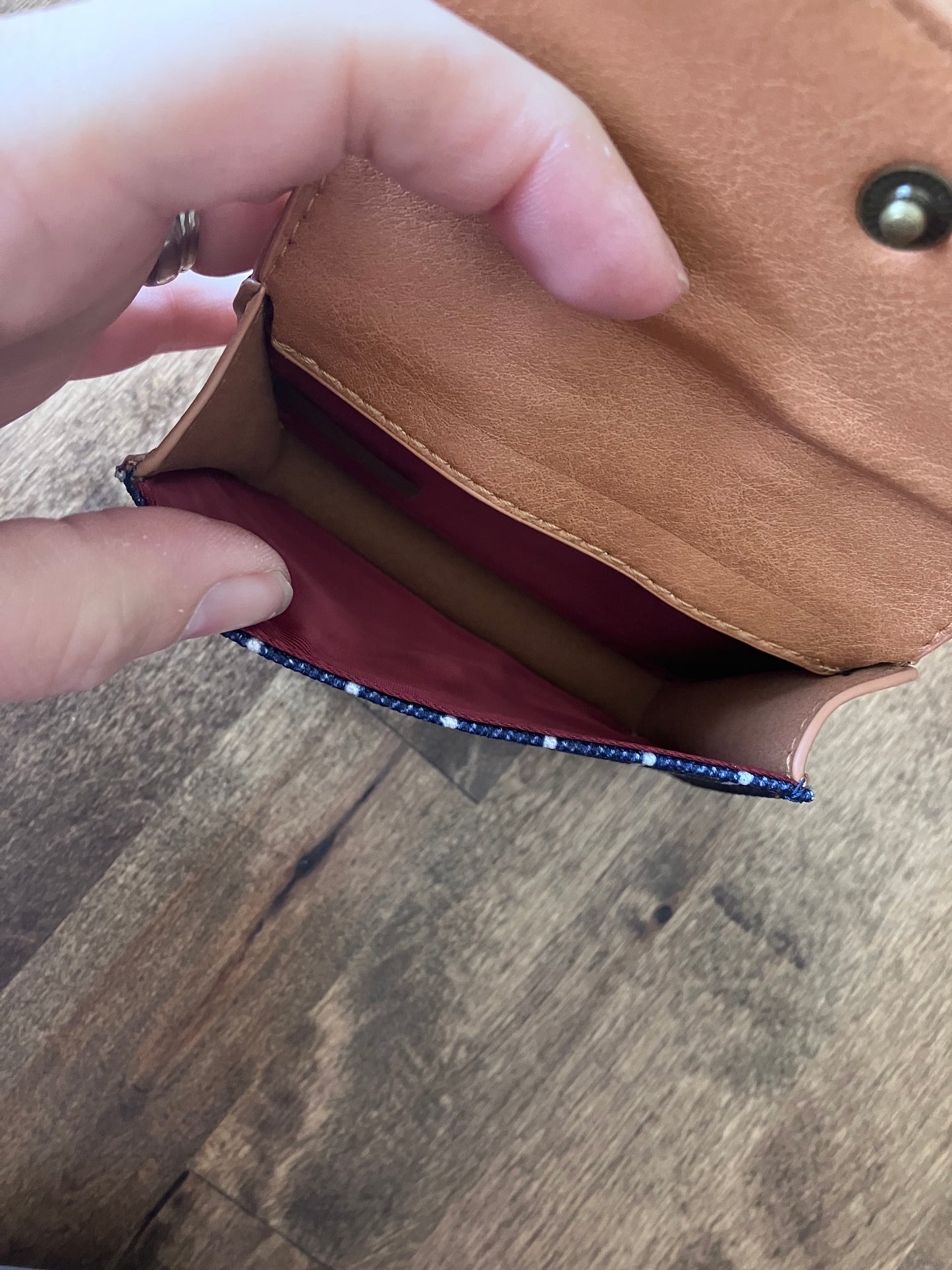 LEE striped small wallet