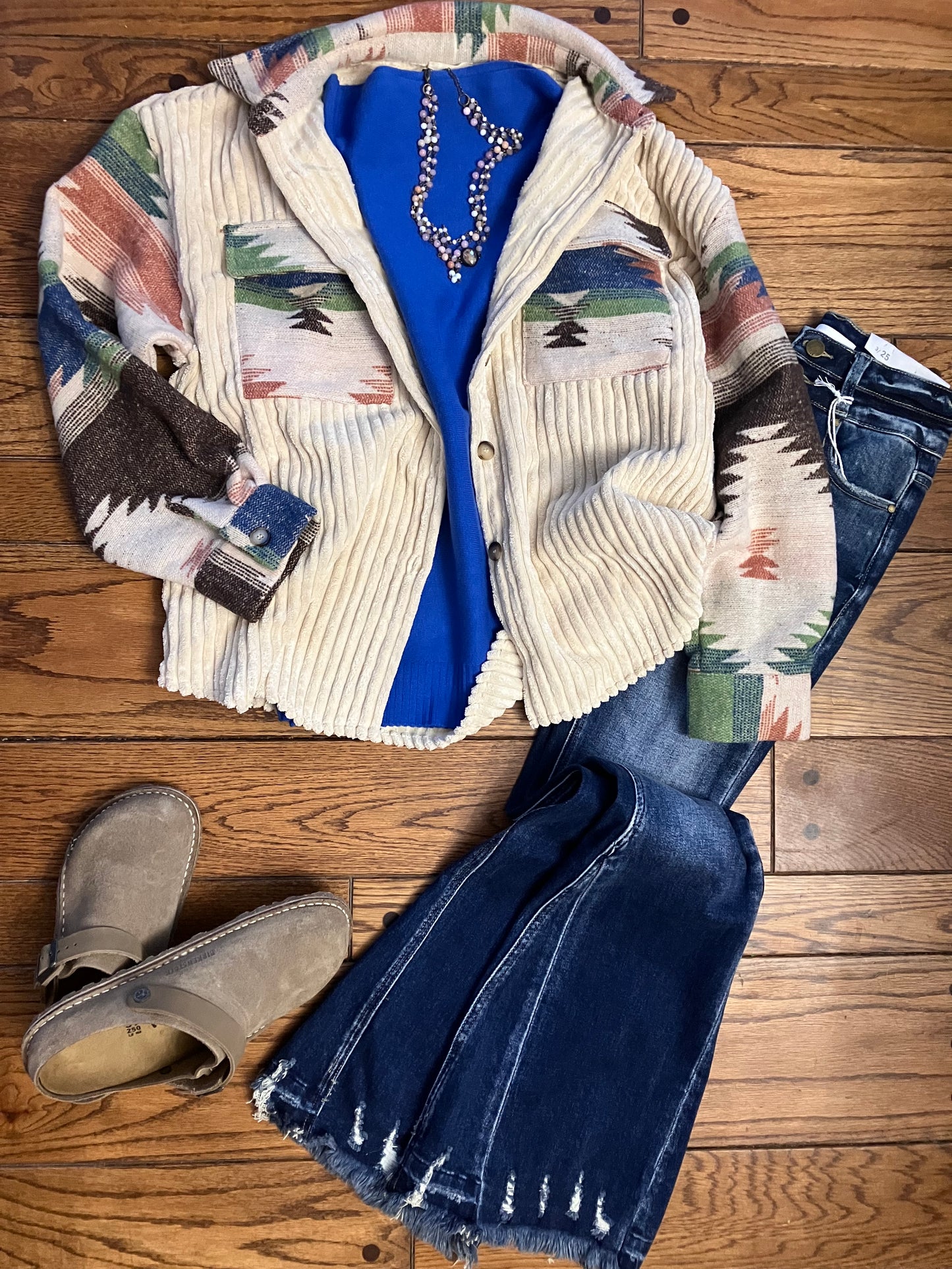 Aztec Oatmeal Shacket