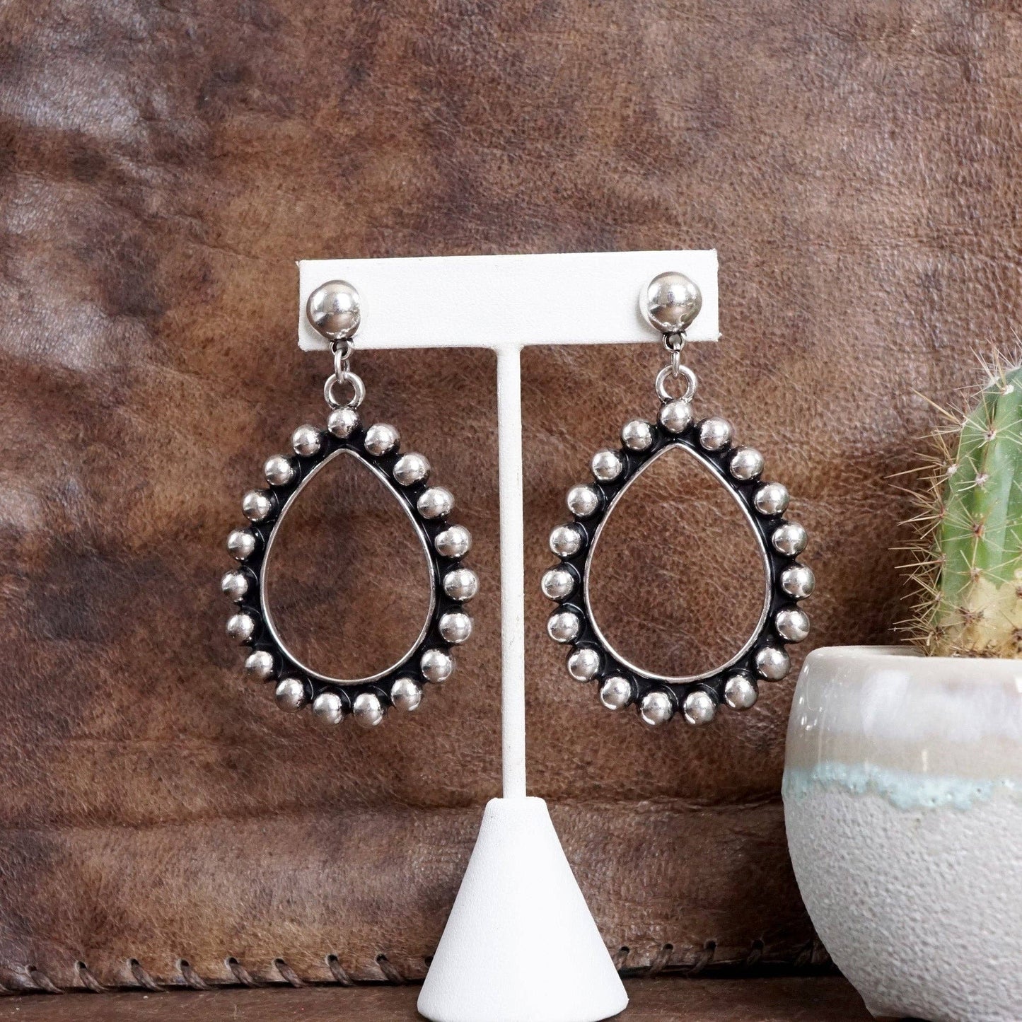 Teardrop Bubble Dangle Earrings