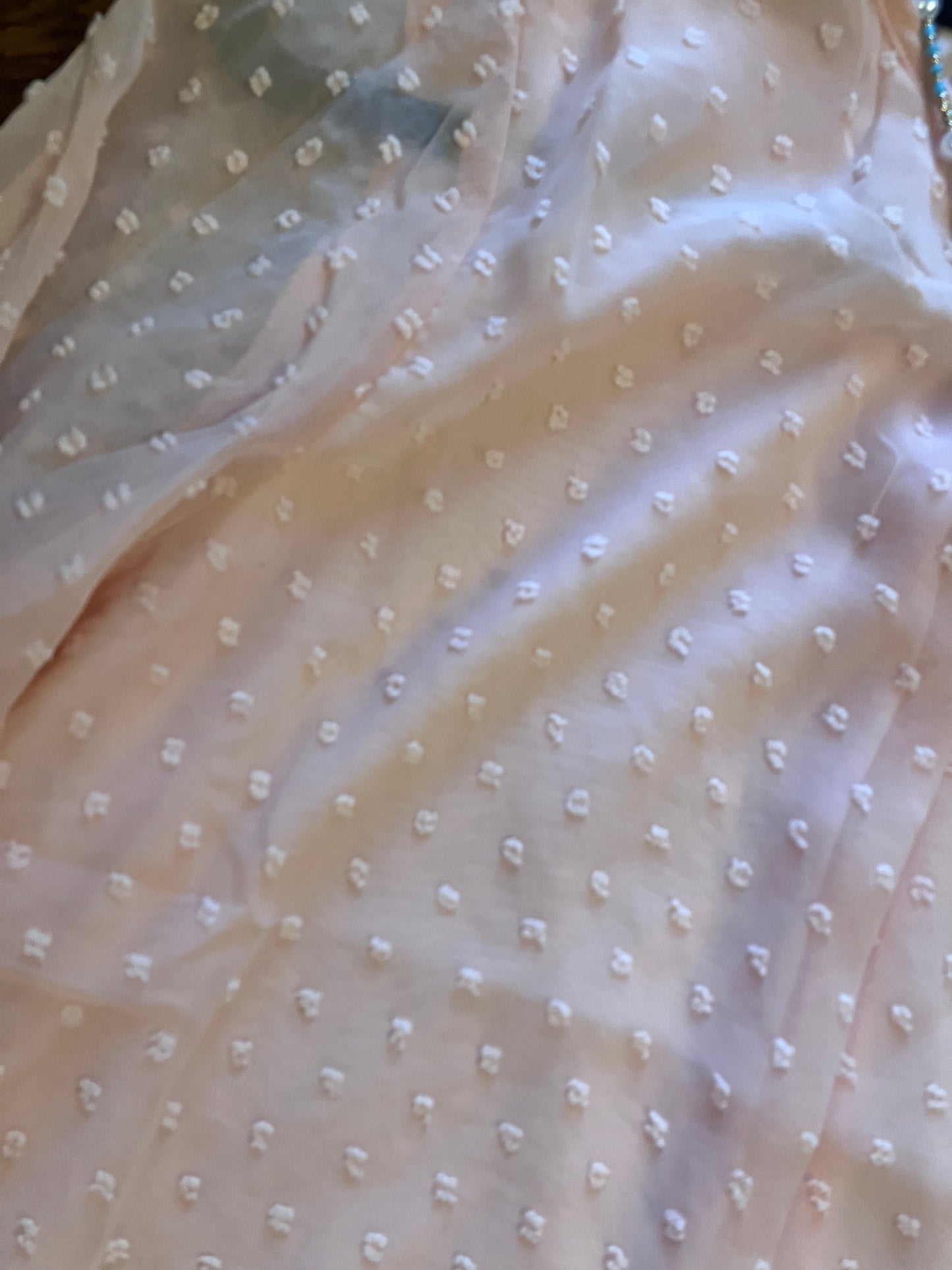 Rose Peach Dot Top