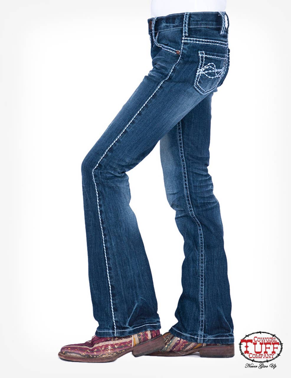 Girl's Bootcut Denim by Cowgirl Tuff