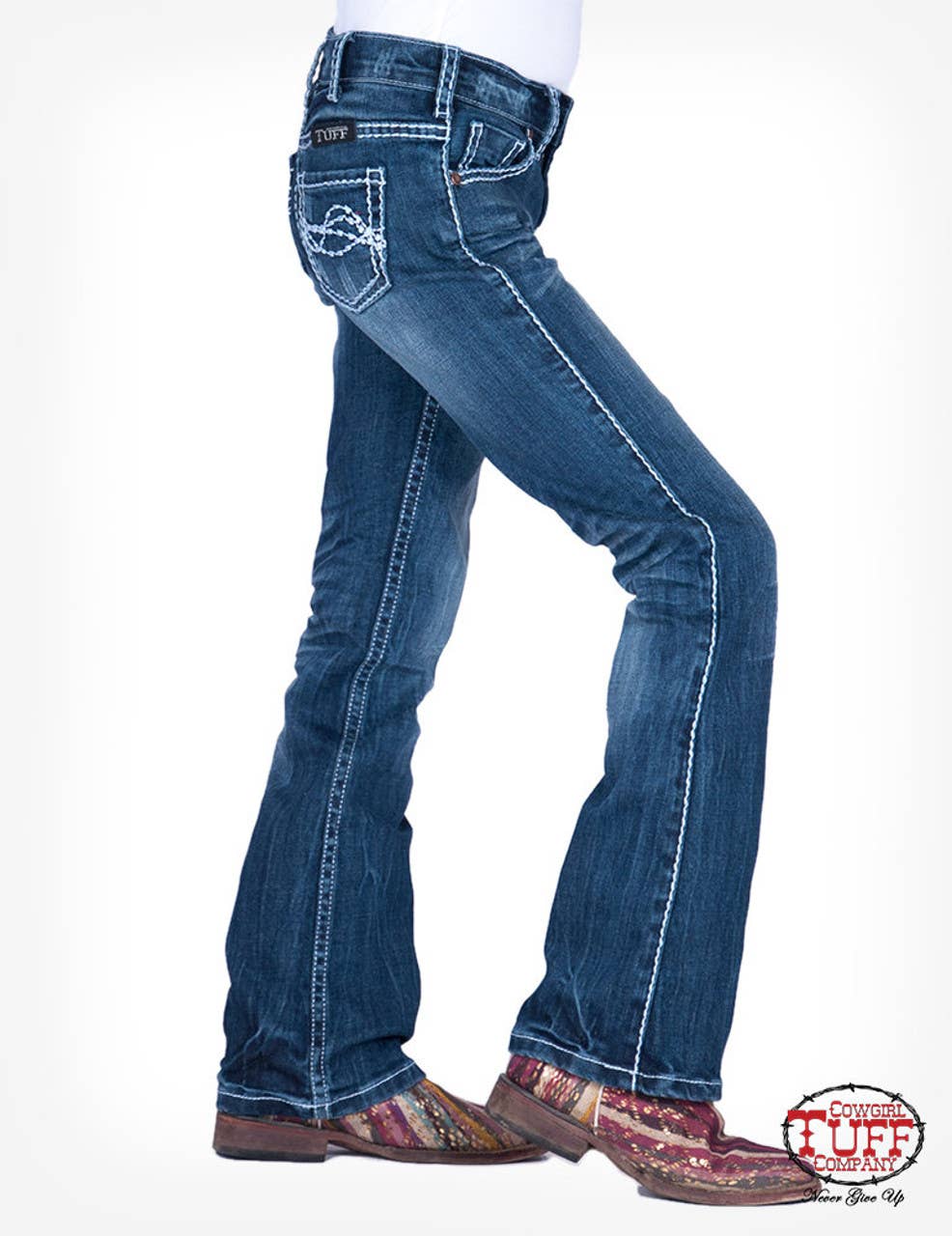 Girl's Bootcut Denim by Cowgirl Tuff