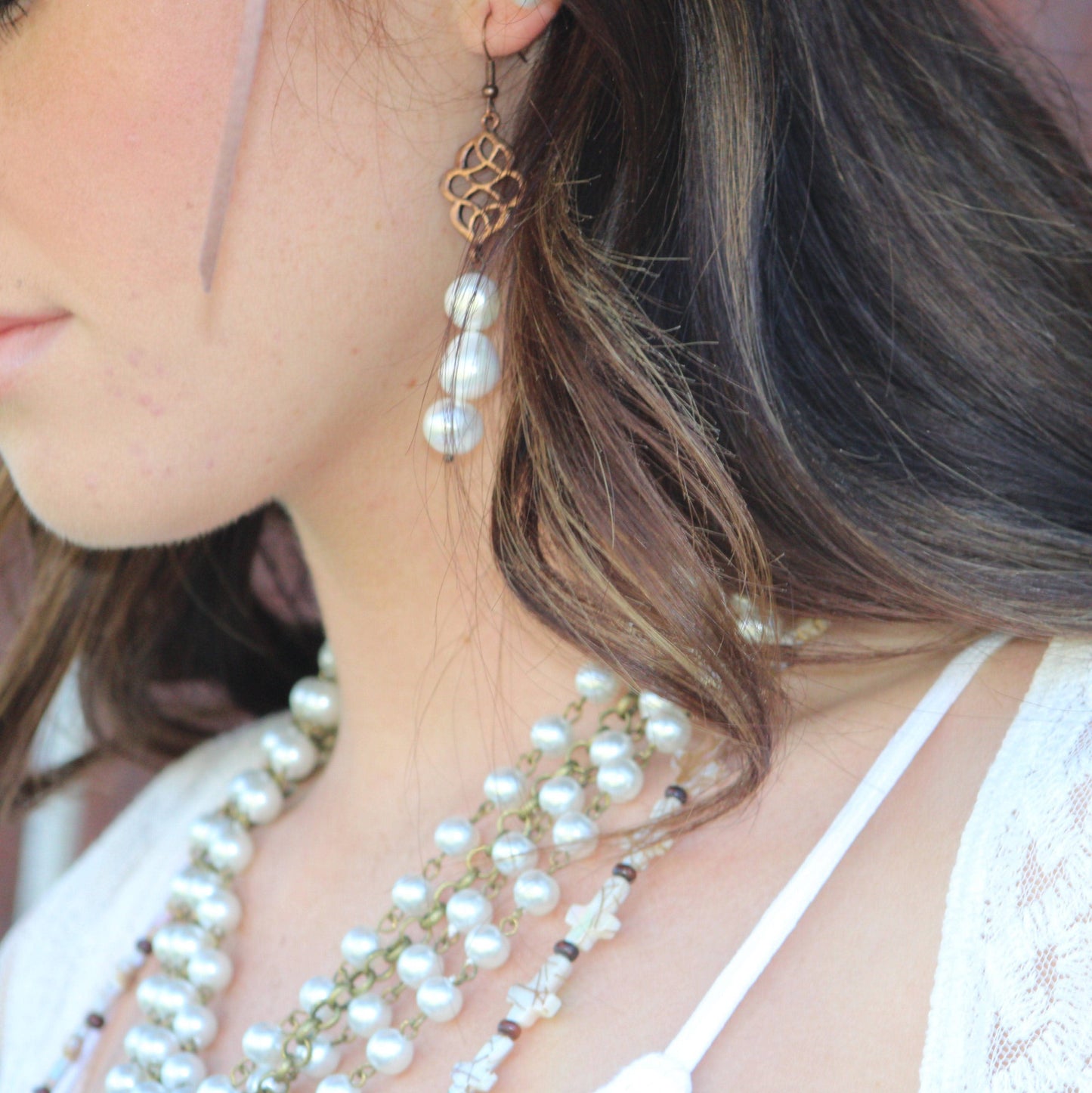 Genuine Freshwater Potatoe Pearl Earrings Wedding Collection