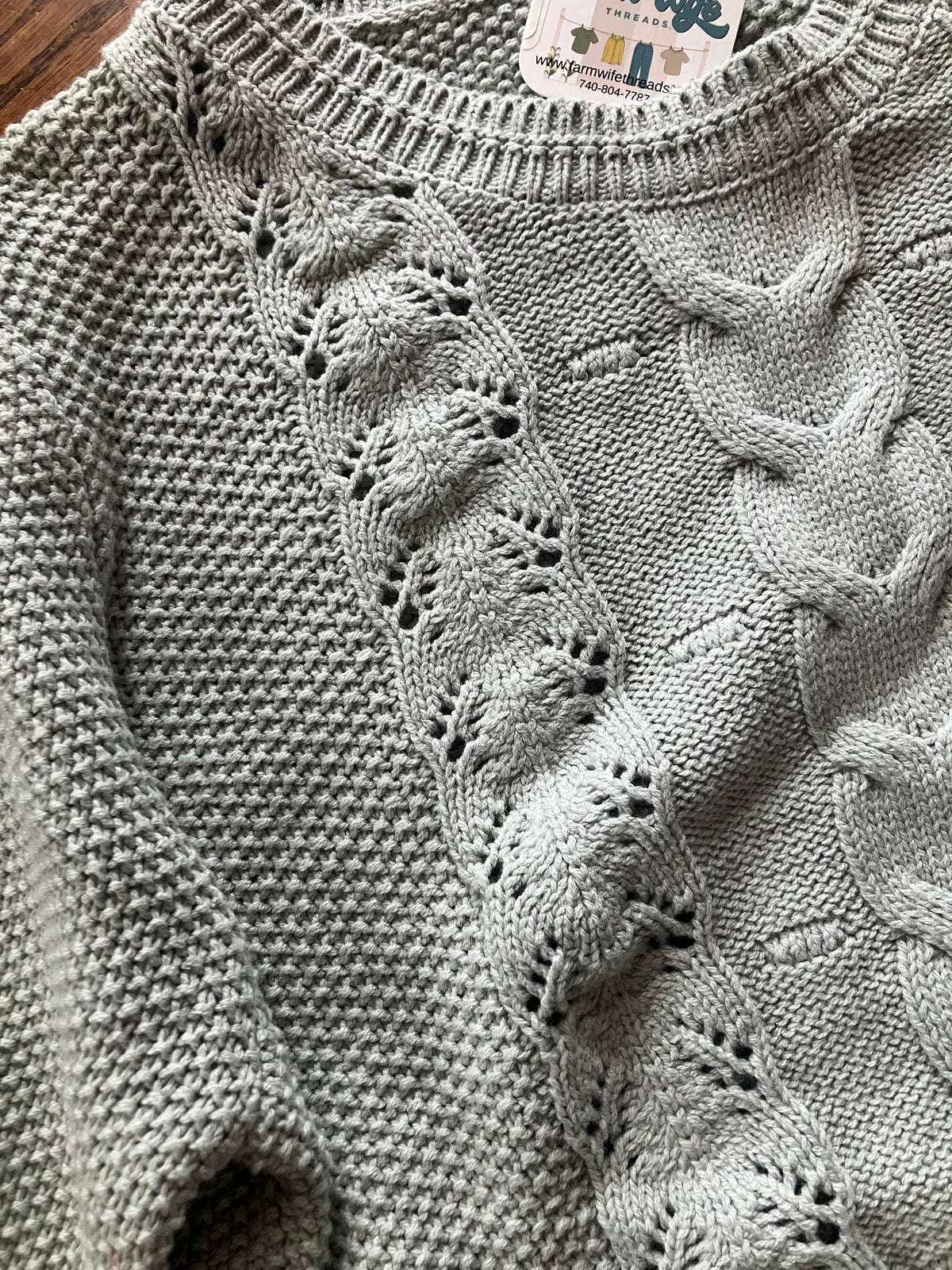 Chunky Knit Puff Shoulder Sweater Top