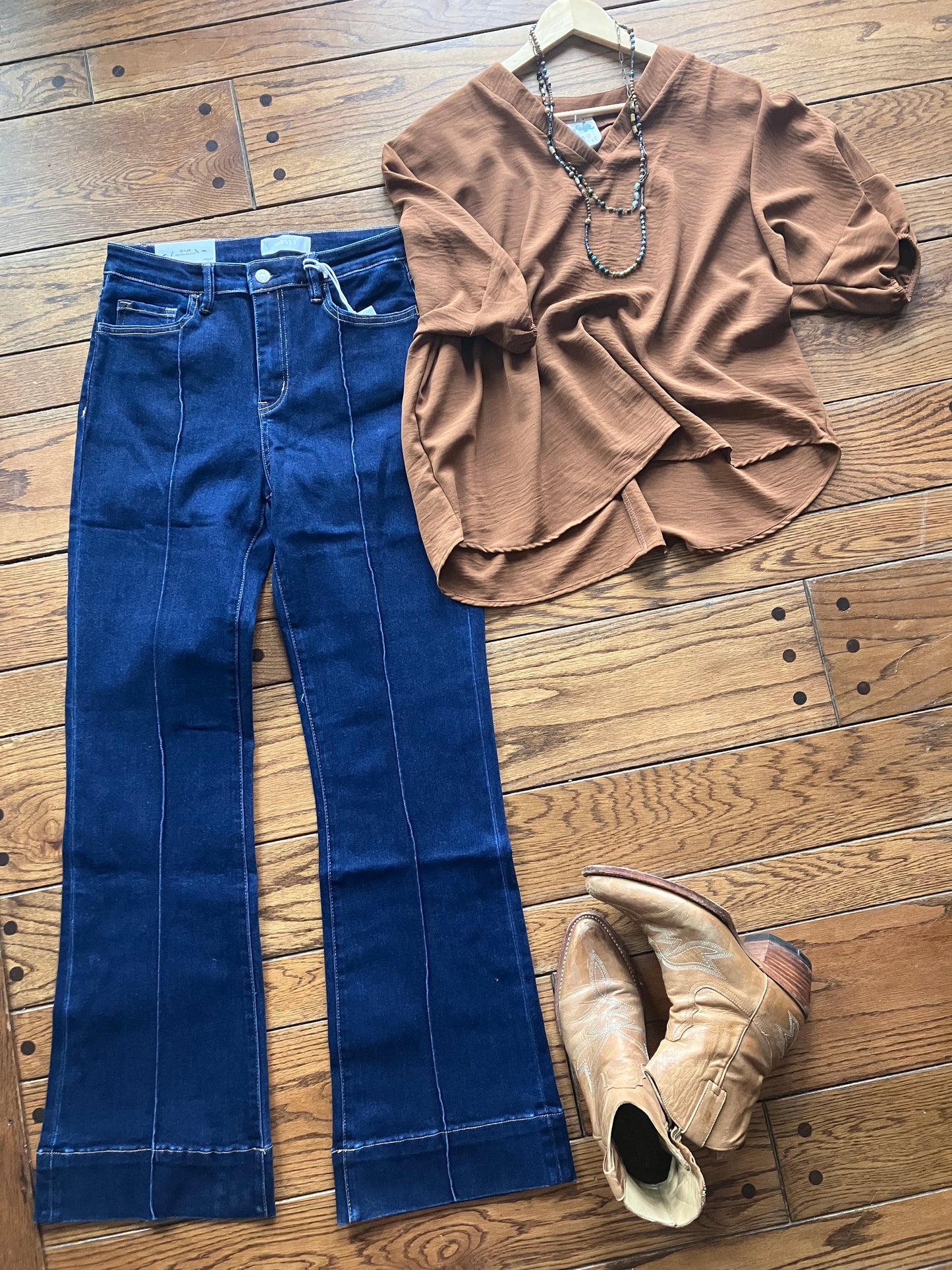McEntire Trouser Hem Relaxed Flares 32" inseam