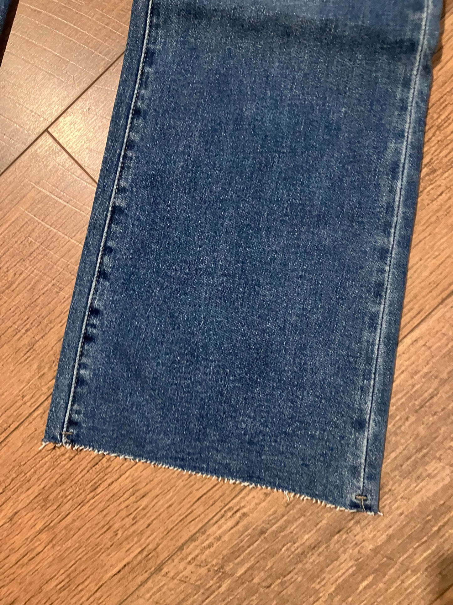 Tummy Control High Rise Seamless Waistband Bootcut Jeans Plus 33" inseam