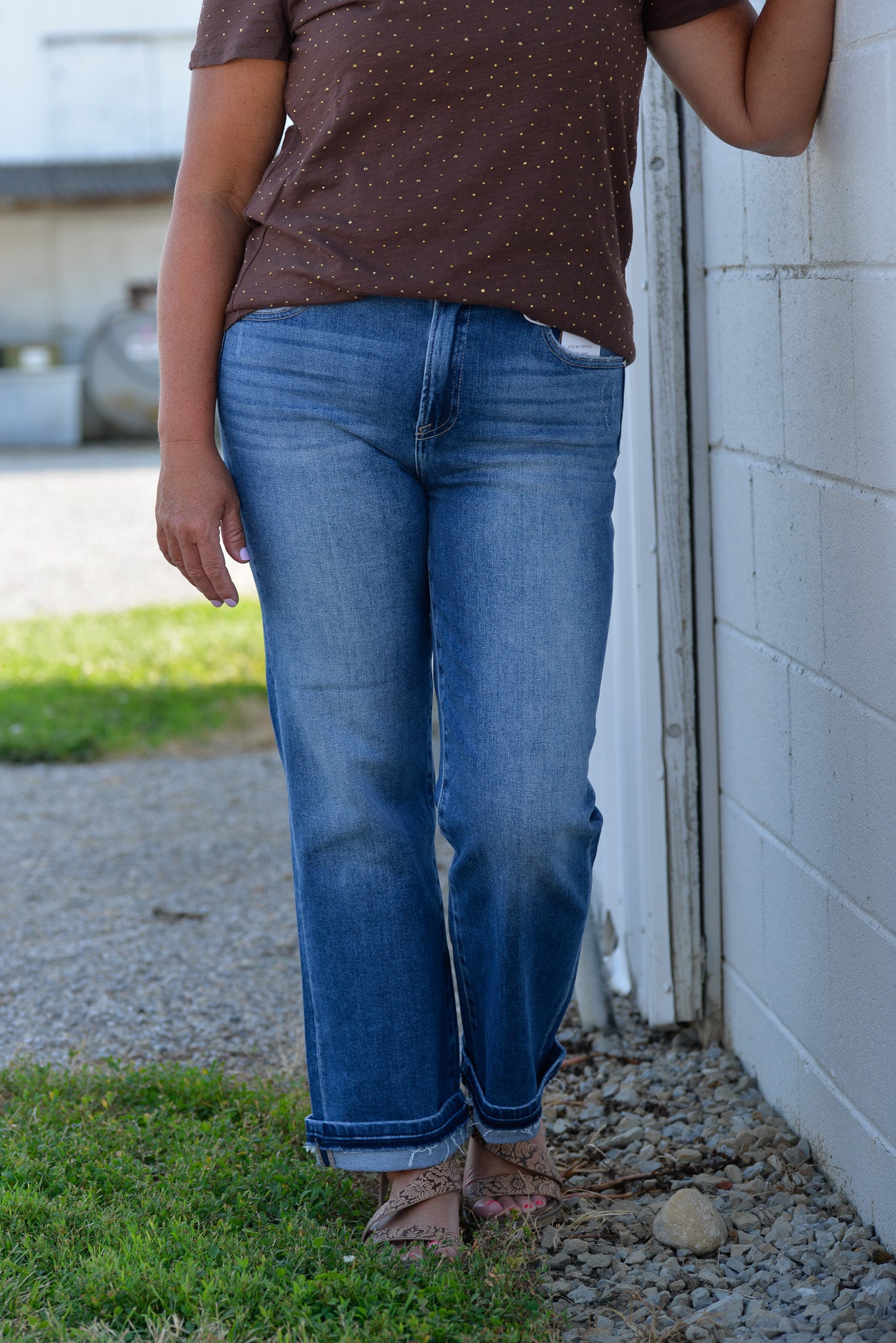 Clarks Versatile Cuffed Hem Denim