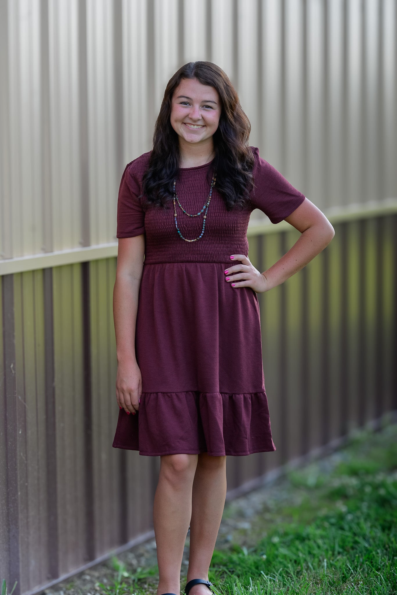 Burgundy Dress