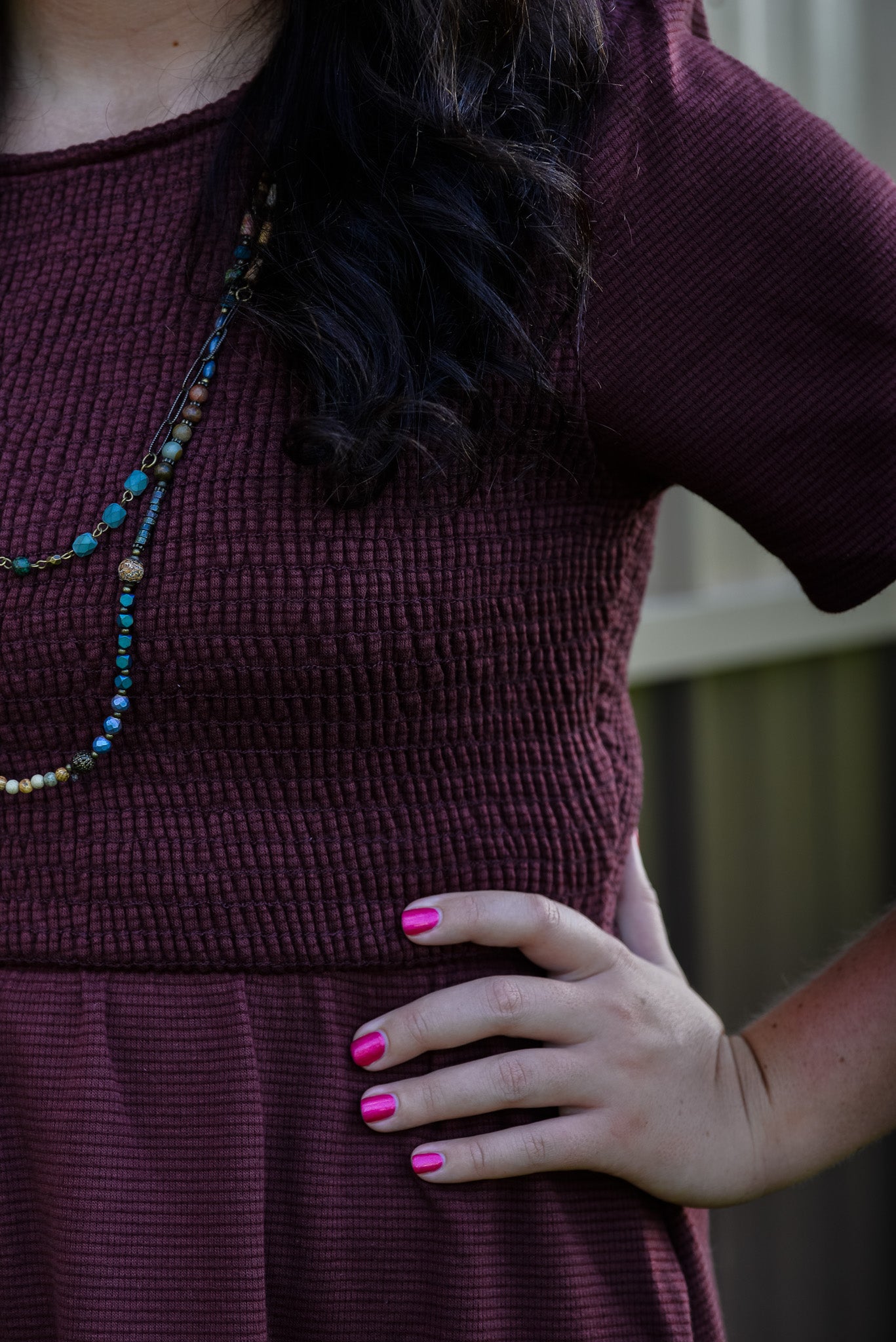 Burgundy Dress