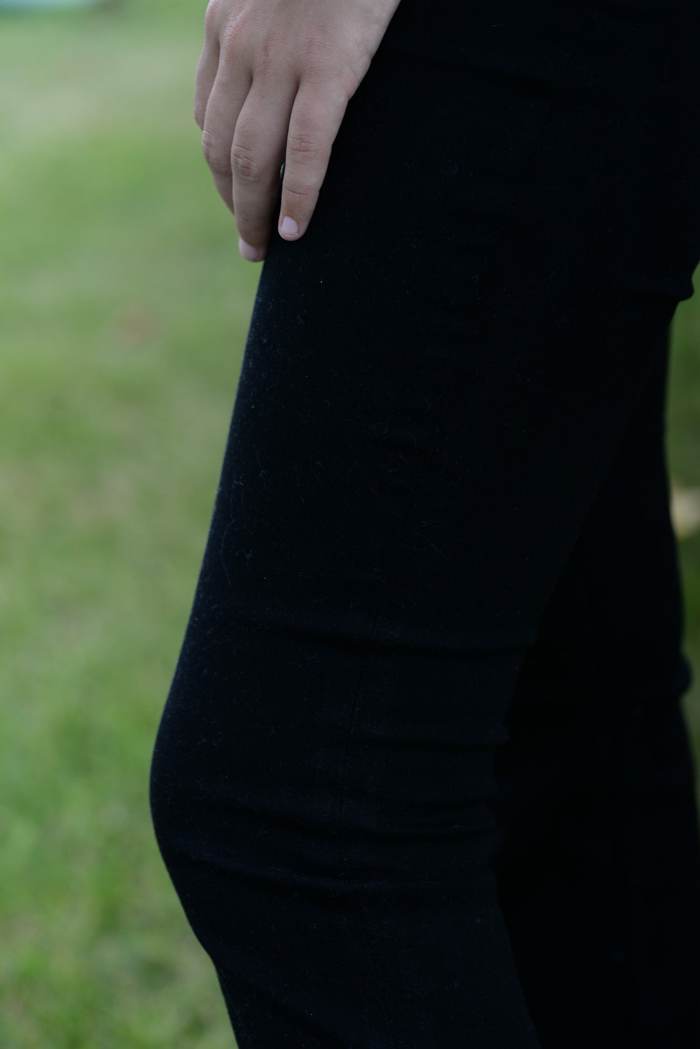 Black Stretch Flare Jeans