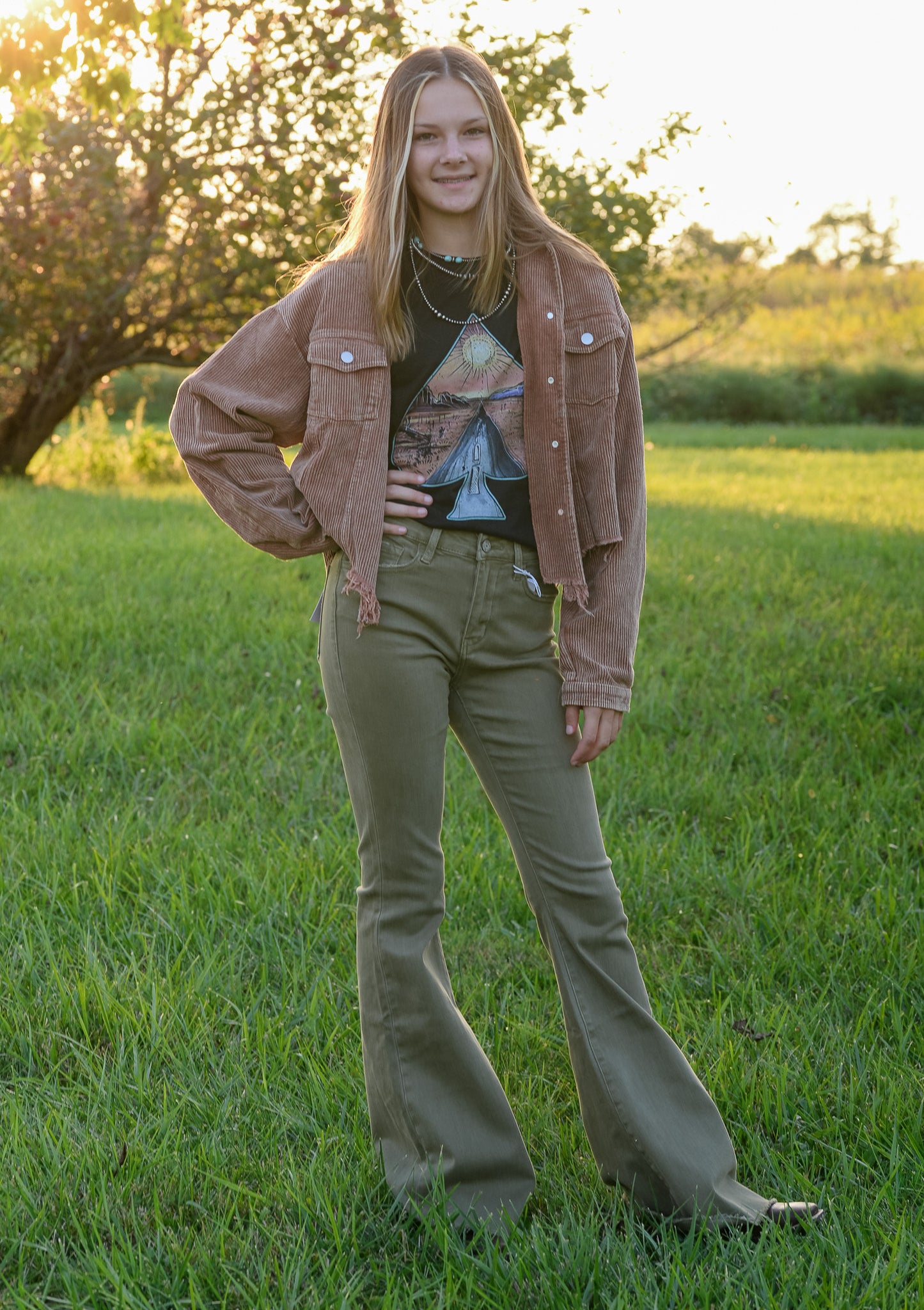 Geraldine Released Hem Flares