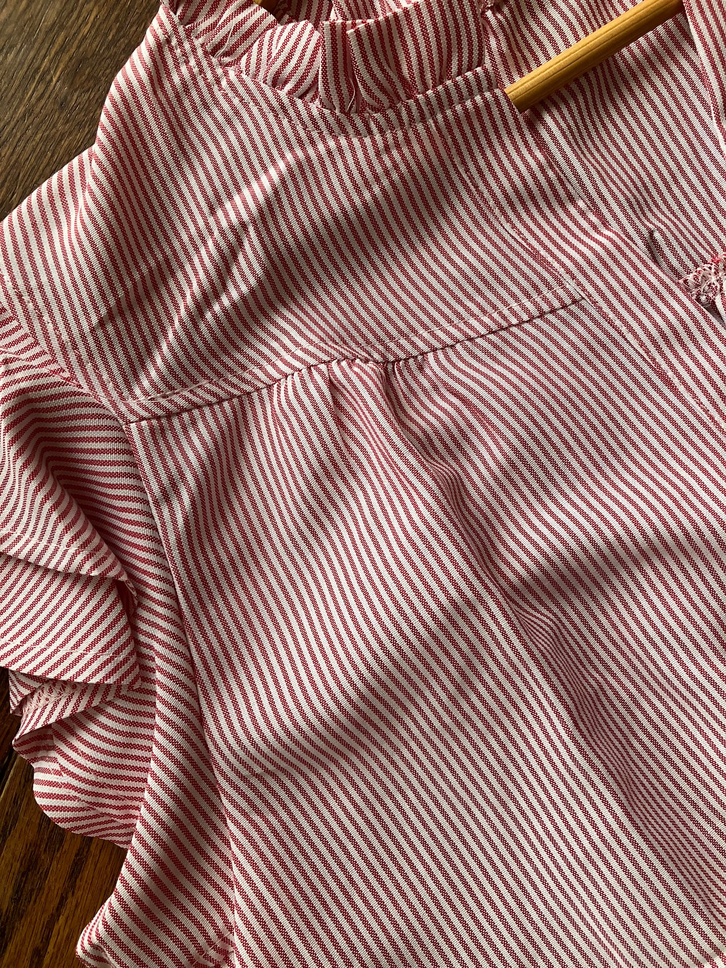 Frilly Split Neck Double Ruffled Short Sleeve Blouse