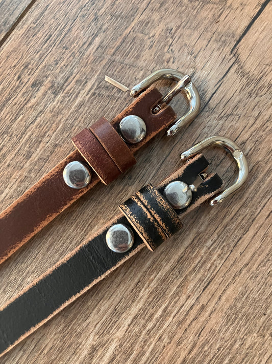 Distressed Leather Belt