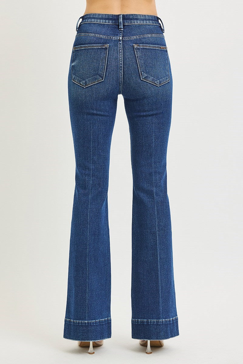 Raven High Rise Flares 33" Inseam