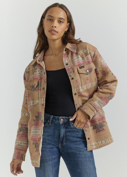 Women's Wrangler Retro® Southwestern Print Shacket