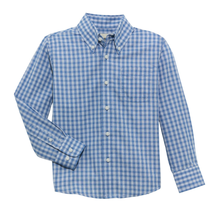 Wrangler Boys Riata Long Sleeve Lightweight Shirt