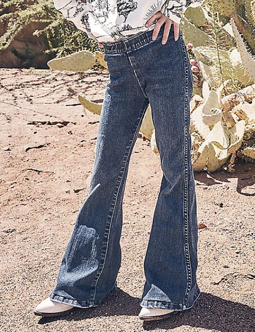 Girls Lainey Wilson Pull On Flare Denim