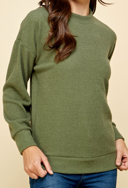 Solid Basic Sweater Top