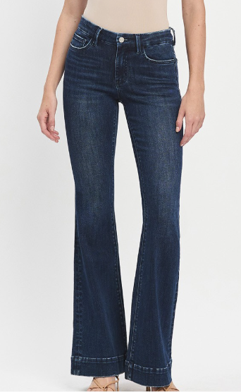 Jentry Mid Rise Full Length Flares 34" inseam