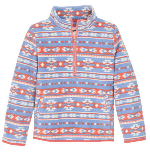 Wrangler Girls Sherpa Zip Pullover