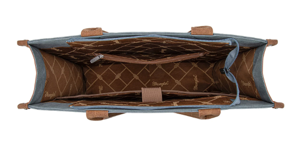 Wrangler Buckle Concealed Carry Large Tote-Jean