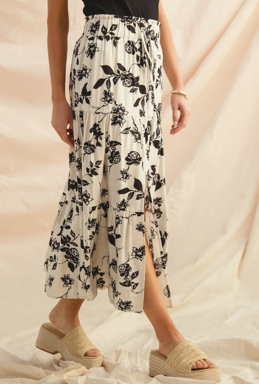 Boho Floral Skirt