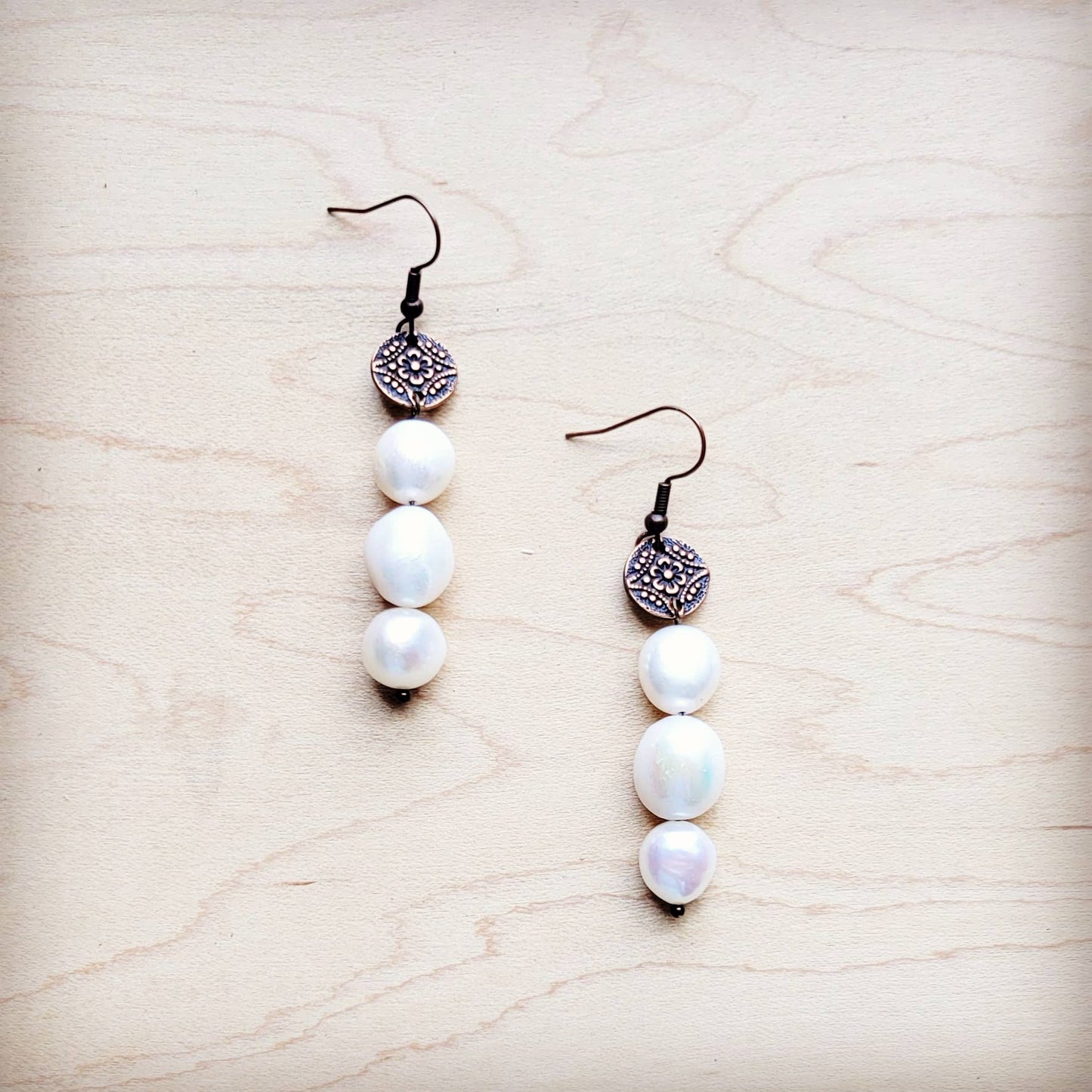 Genuine Freshwater Potatoe Pearl Earrings Wedding Collection