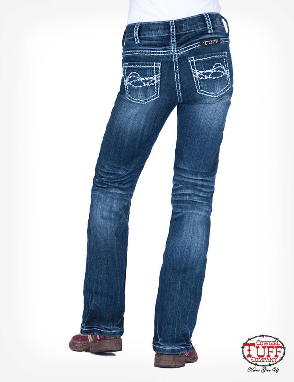 Girl's Bootcut Denim by Cowgirl Tuff