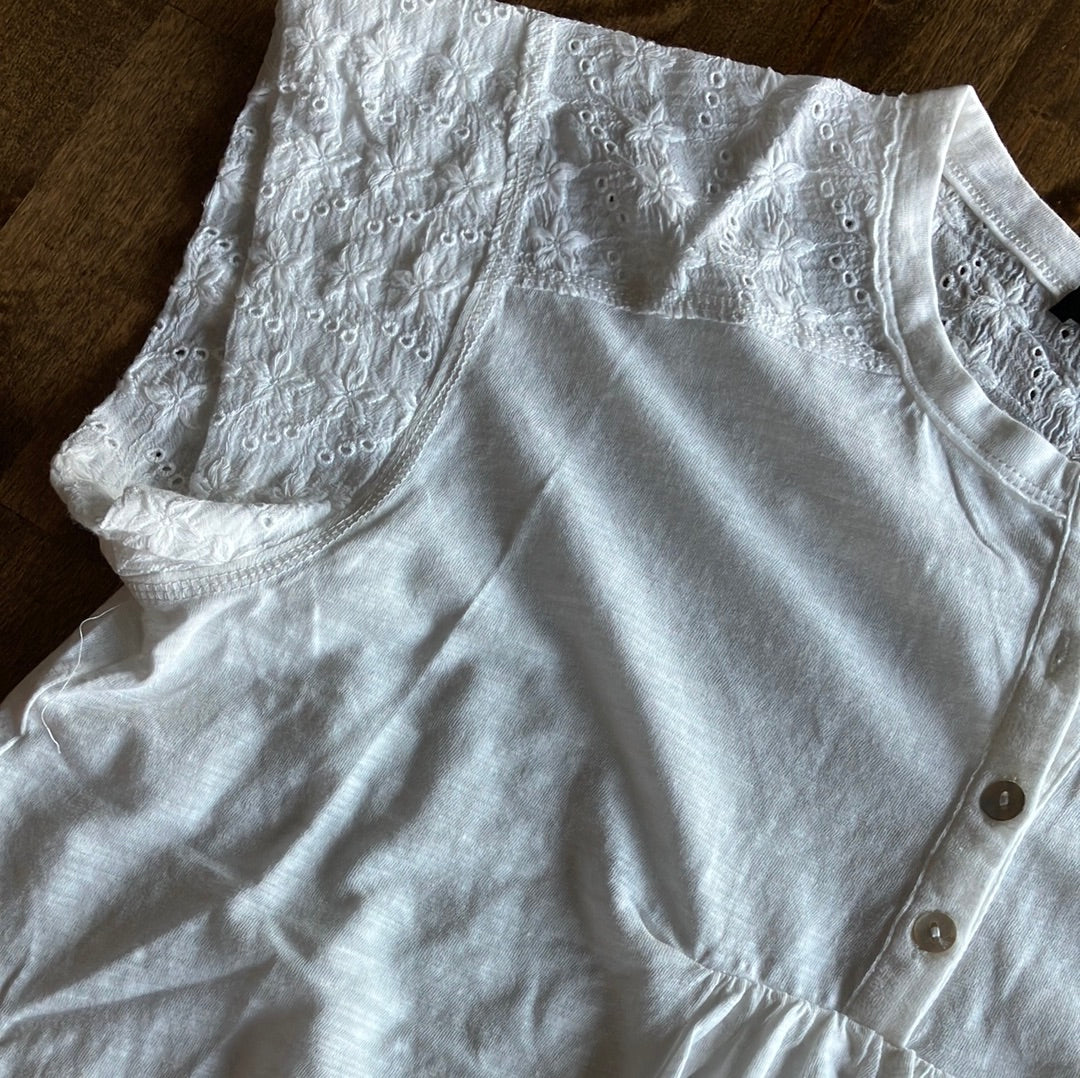Short Sleeve Lace Knit Top
