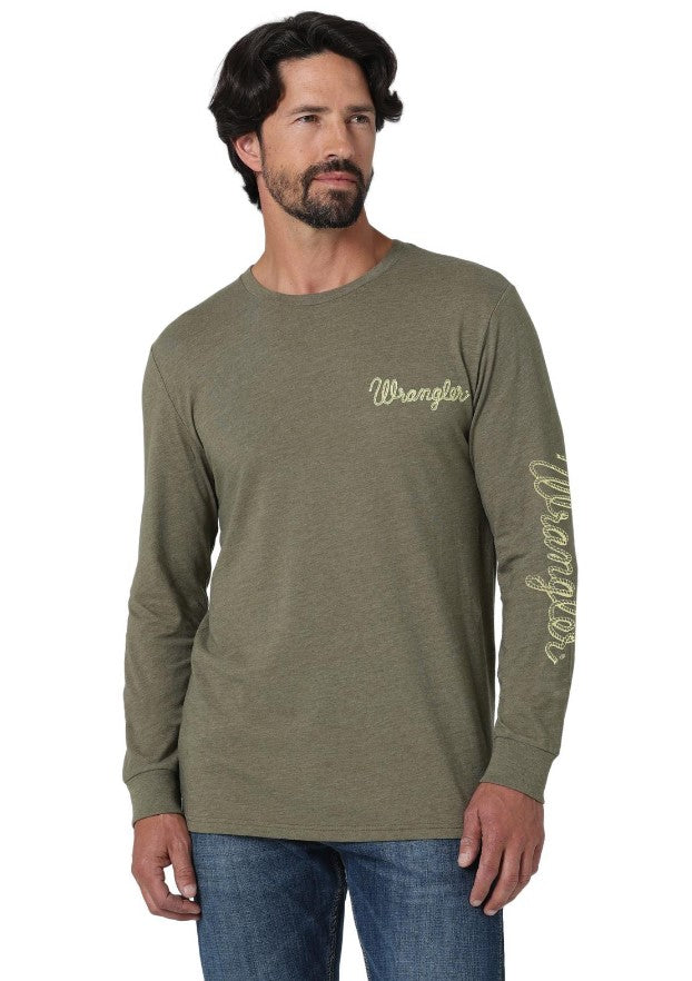 Men's Long Sleeve Wrangler Tee