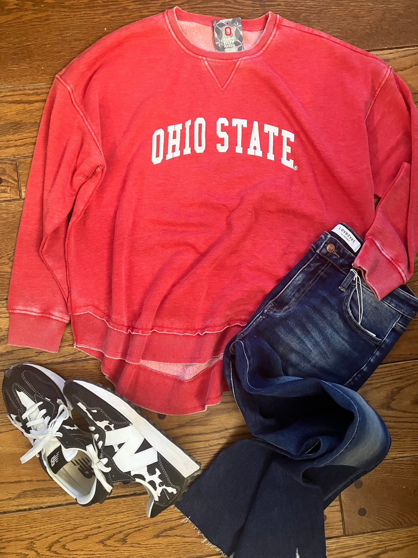 OHIO State Burn out Pullover