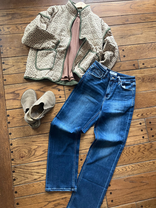 Sandy Blonde Quilted Jacket