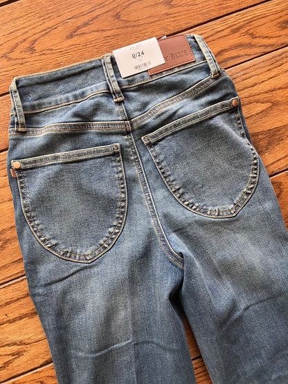 Judy Blue Double Button Flare 33" Inseam