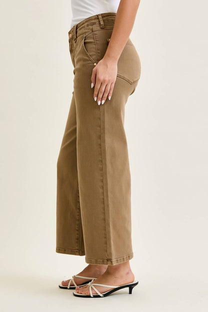 Judy Blue Vintage Front Yoke Tan Pants