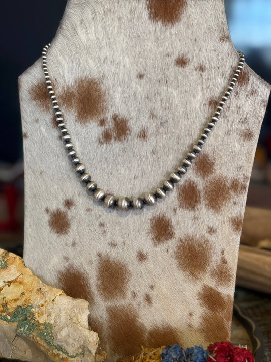 Graduated Sterling Silver Pearls