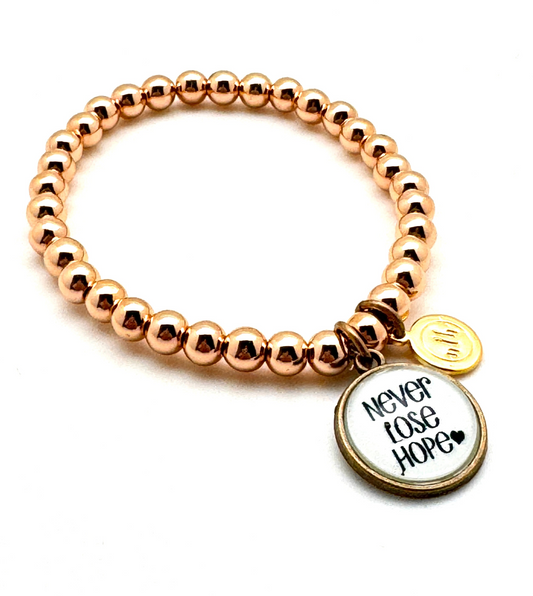 Never lose hope bracelet
