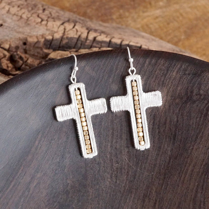 Cross Dangle Earrings