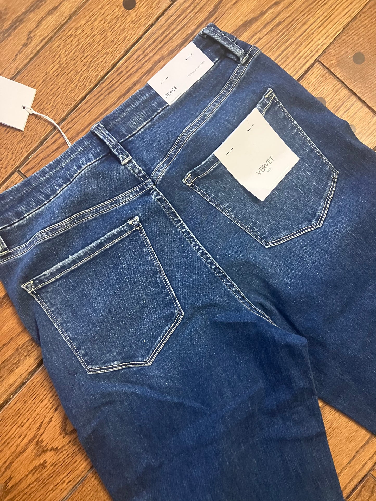 Seamless Waistband Trouser Hem Flares Inseam 33.5"