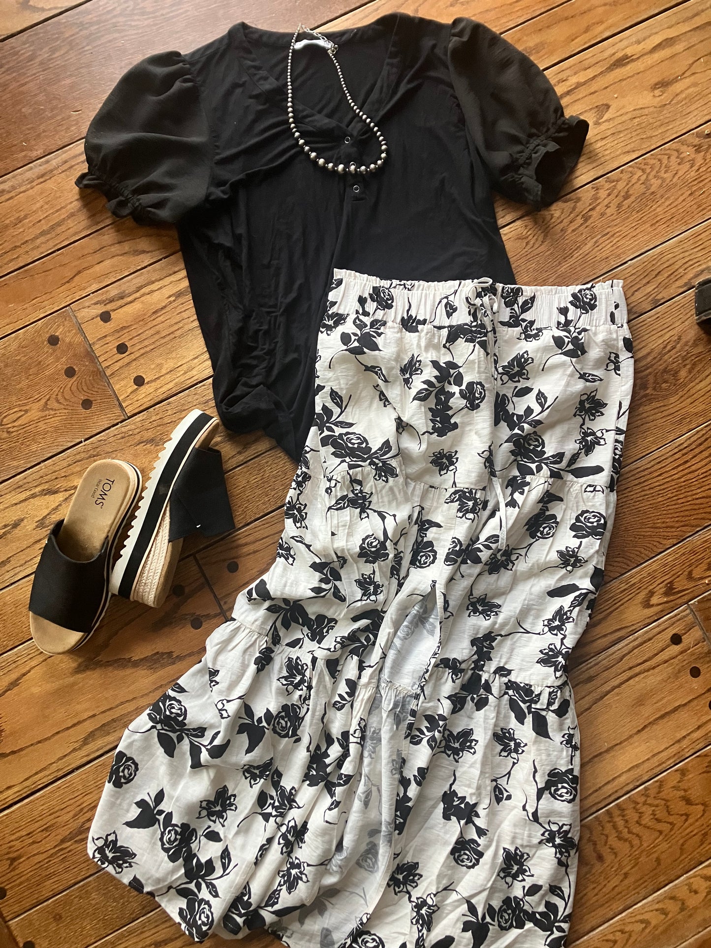Boho Floral Skirt