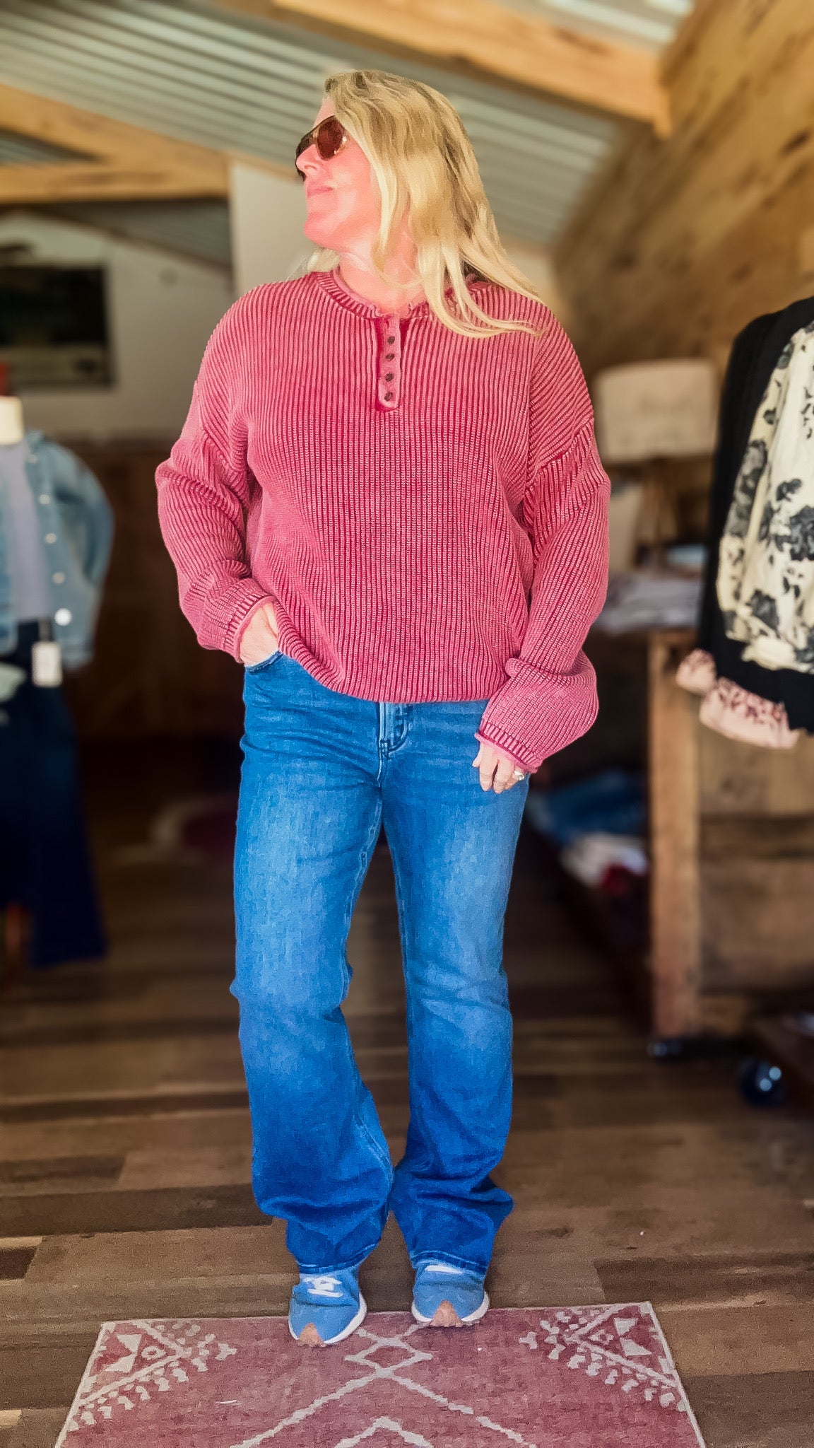 Vervet High-Rise Bootcut Jeans, 33″ Inseam