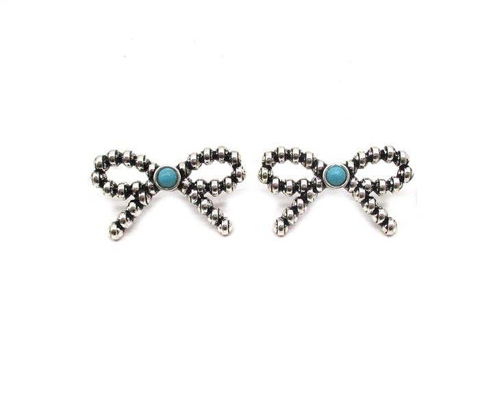 Bubble Bow Stud Earring