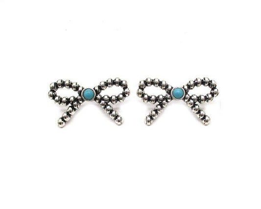 Bubble Bow Stud Earring