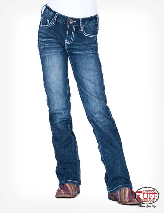 Girl's Bootcut Denim by Cowgirl Tuff
