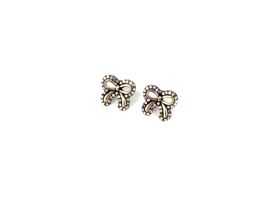 Crystal Bow Earrings