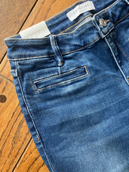 Mid Rise Easy Care Flares 34" inseam