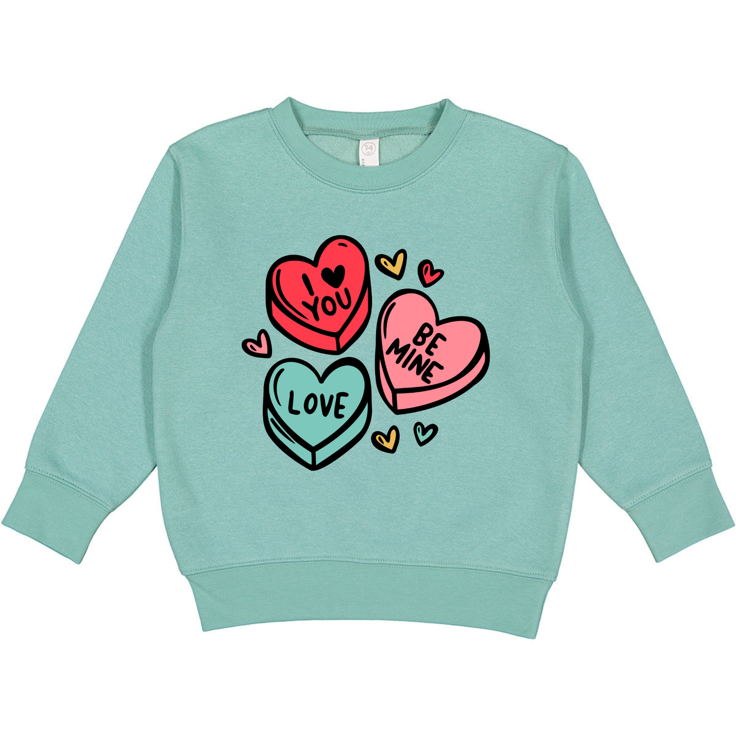 Candy Hearts Kids sweatshirt